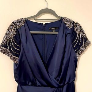 Navy elegant black tie dress